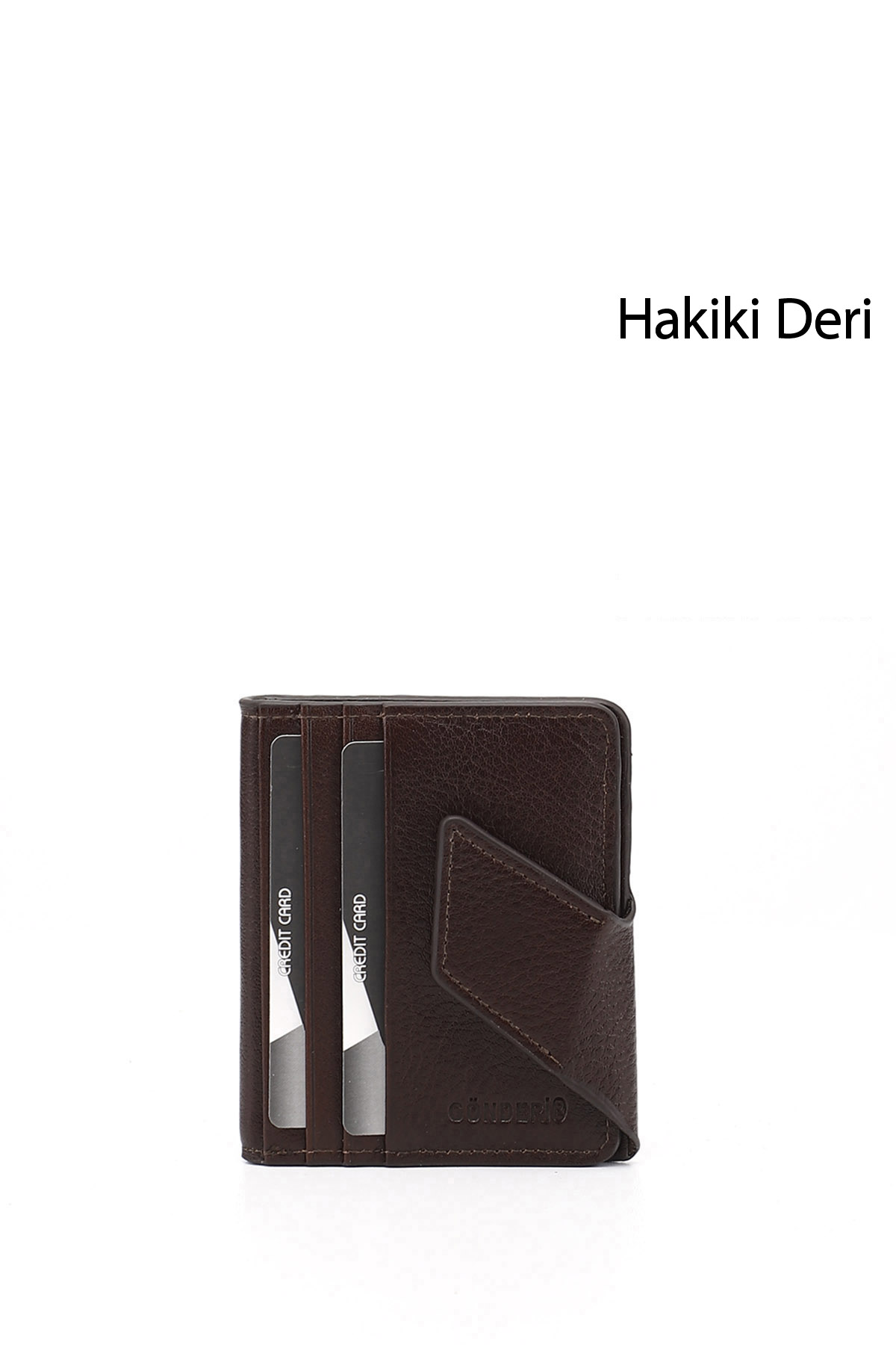 GÖNDERİ(R) KOYU KAHVE Hakiki Deri Unisex Kartlık