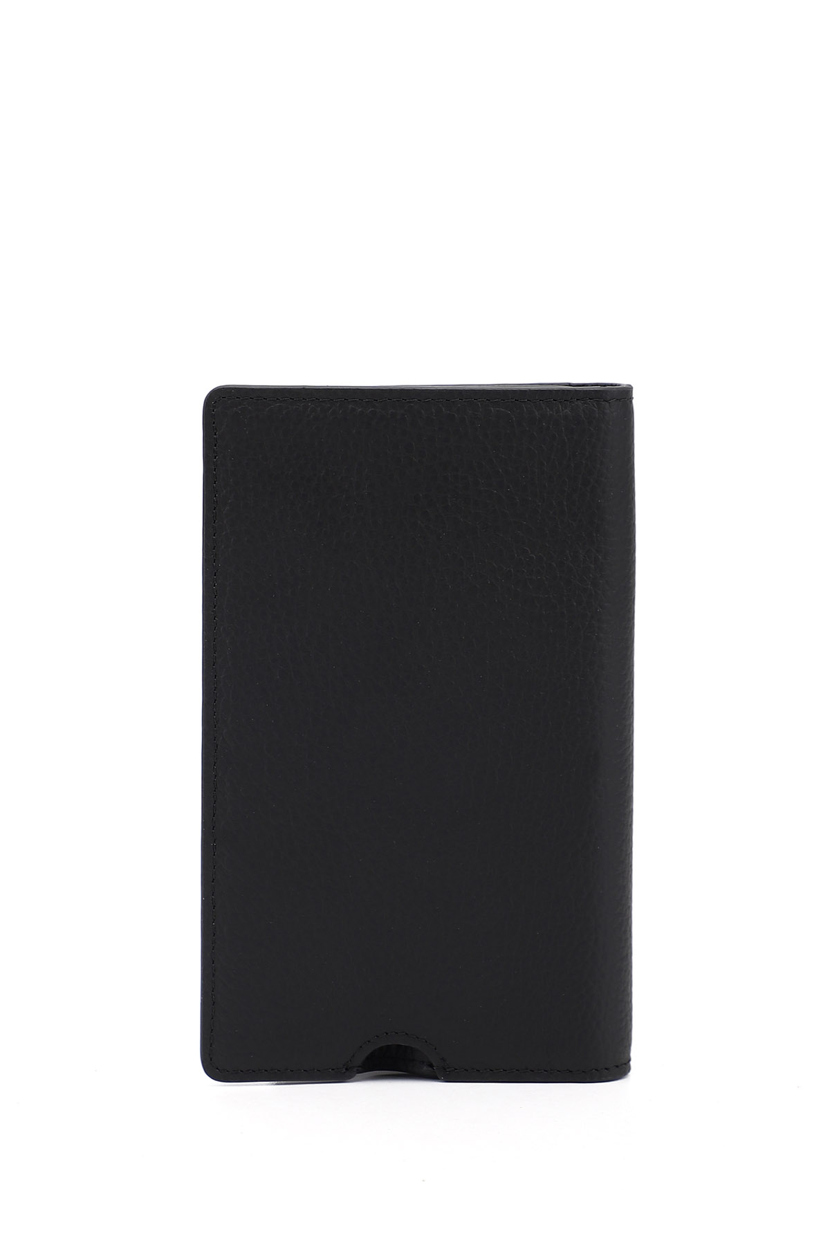 GÖNDERİ(R) Unisex MAT SİYAH Hakiki Deri Dikey Cüzdan görsel 5