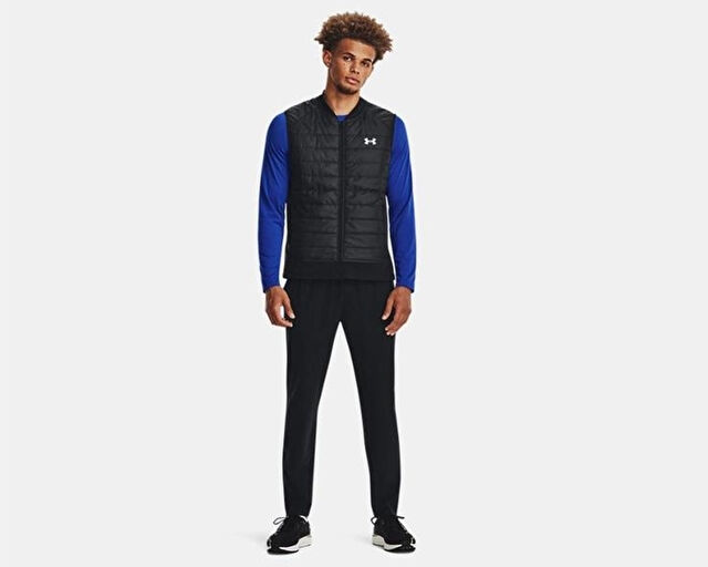 Under Armour Ua Launch Insulated Erkek Günlük Yelek 1380870-001 Siyah görsel 3