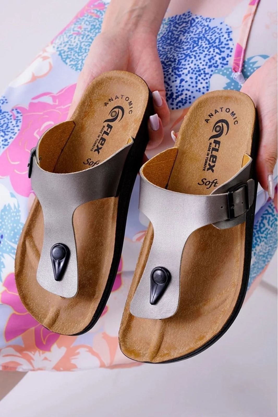 Slipcat 2'li Unisex Kaymaz Sokak Plaj Yazlık Gündelik terlik görsel 3