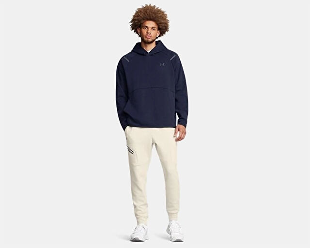 Under Armour Ua Unstoppable Flc Jgr Eu Erkek Günlük Eşofman Altı 1389353-110 Bej görsel 5