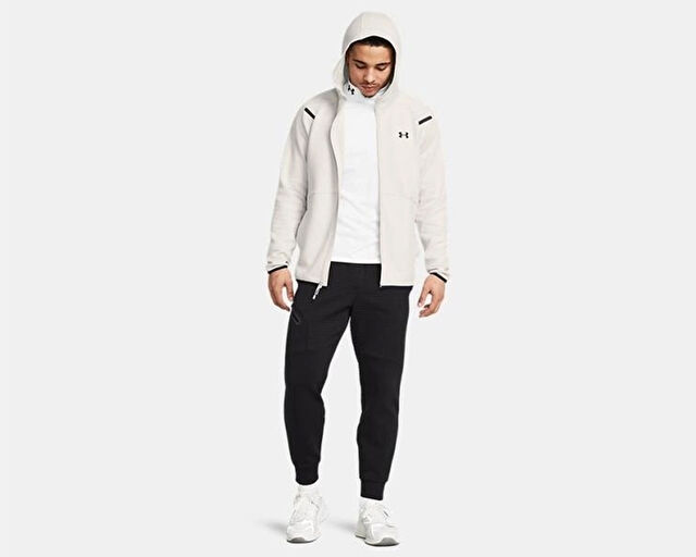 Under Armour Ua Unstoppable Flc Erkek Günlük Ceket 1389352-110 Bej görsel 3