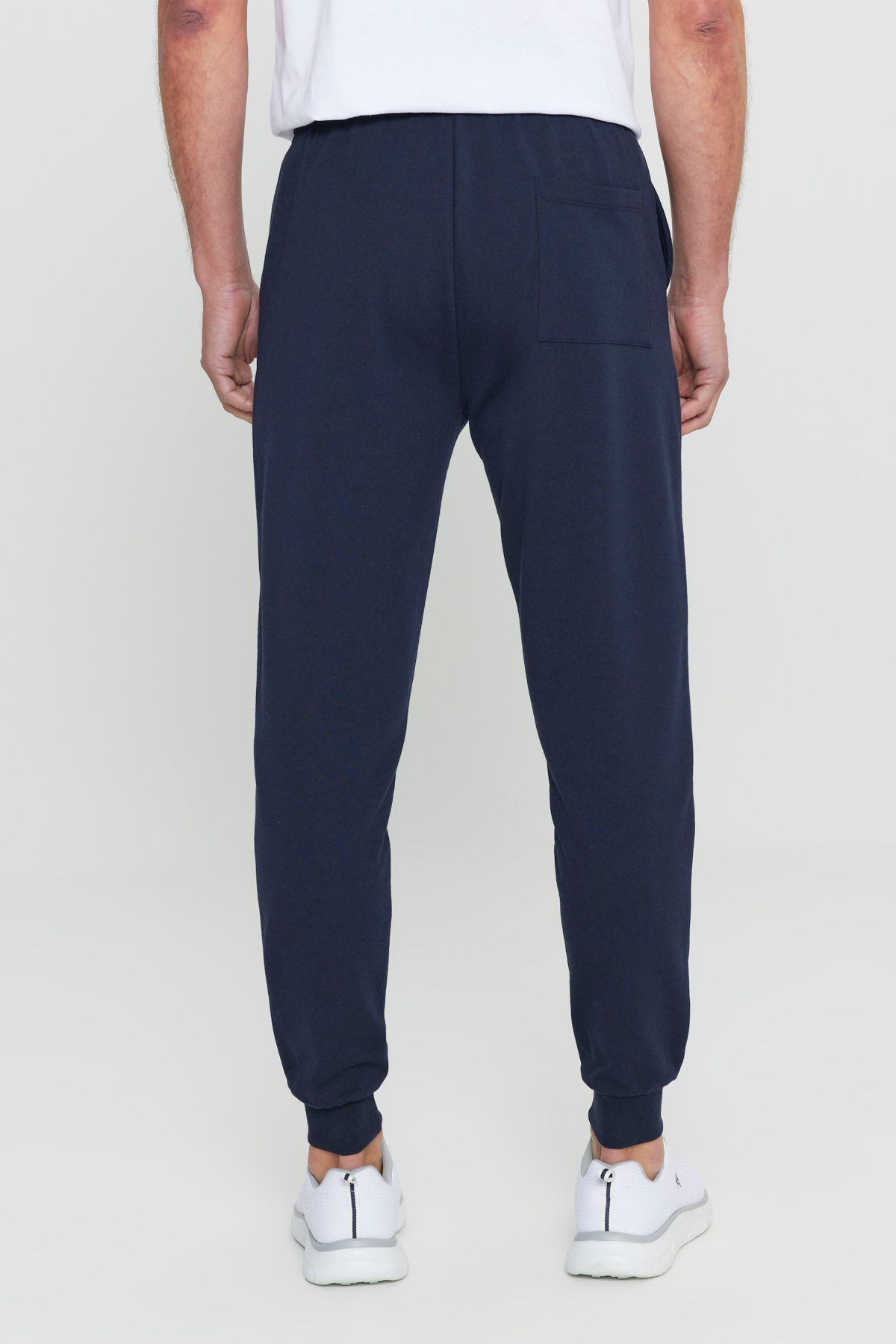 AC&Co / Altınyıldız Classics Erkek Lacivert Standart Fit 2 İplik Cepli Rahat Recycle Pamuklu Jogger Eşofman Altı görsel 5