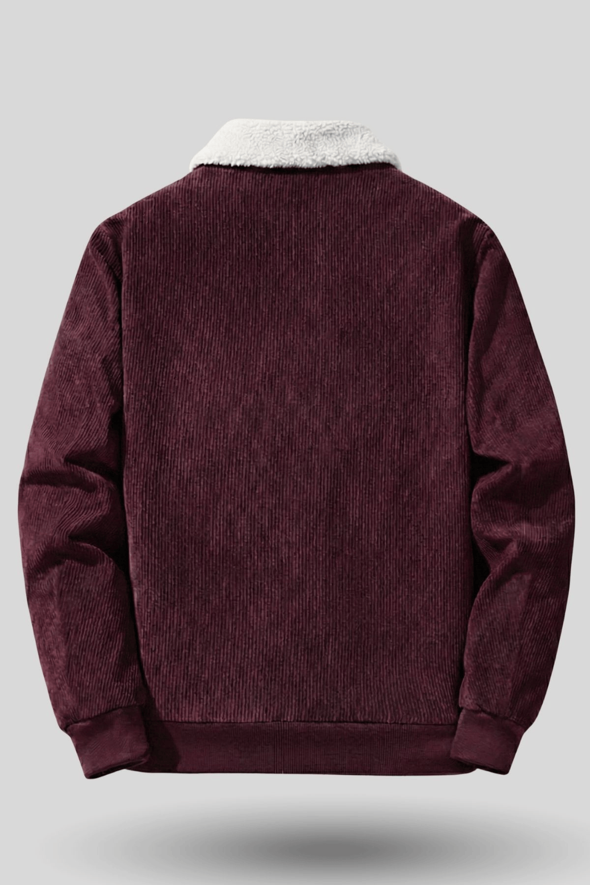 Genius Store Erkek Kadife Mont Pelüş Astarlı Tam Fermuarlı Gömlek Yaka Spor Mont görsel 3