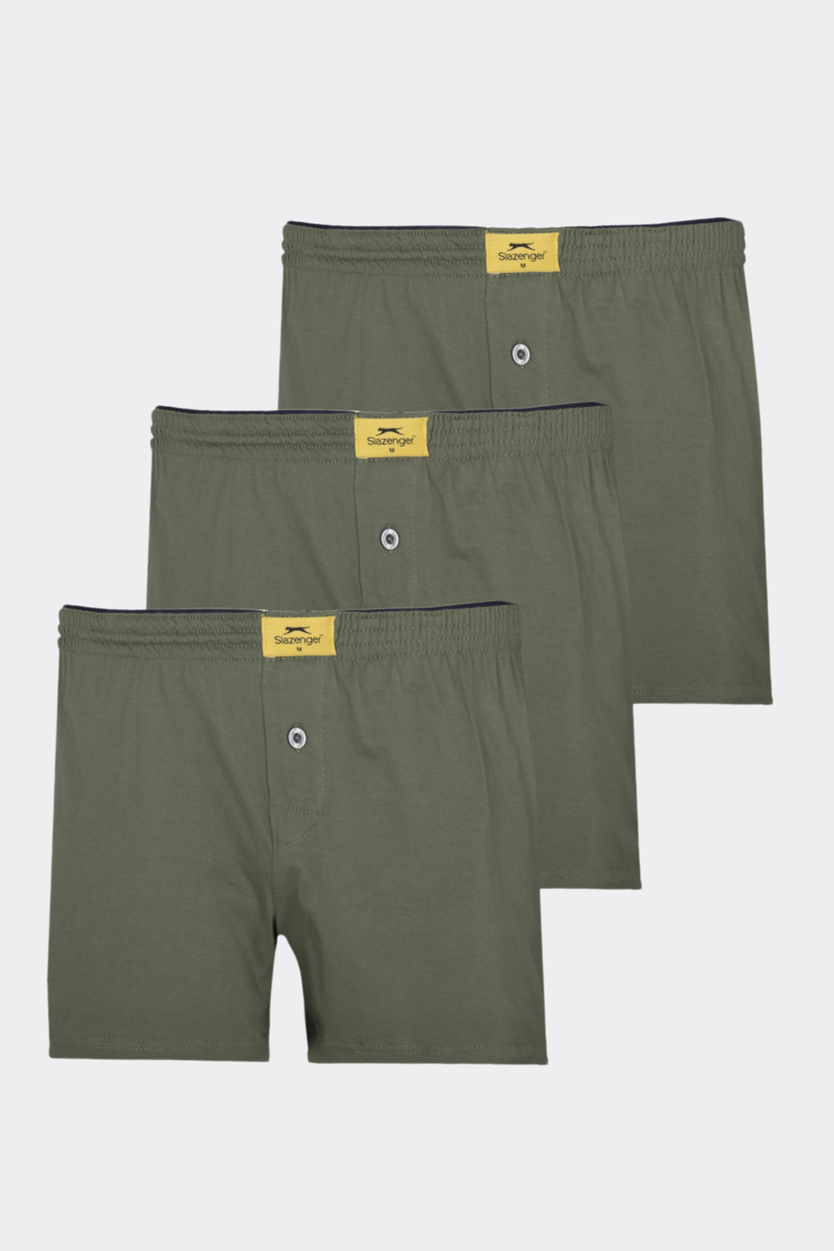 SLAZENGER HE 3 lü Set Erkek Haki Boxer