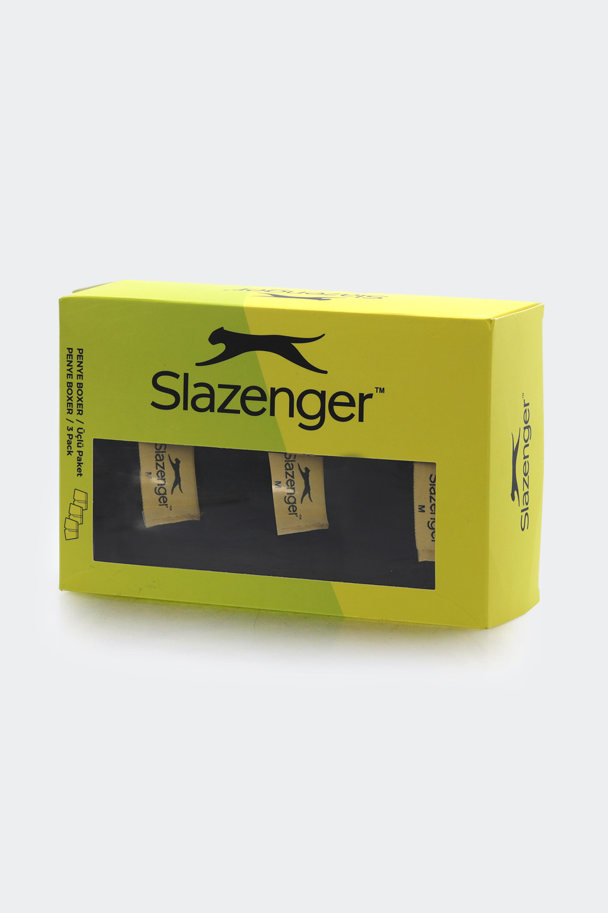 SLAZENGER HE 3 lü Set Erkek Siyah Boxer görsel 3