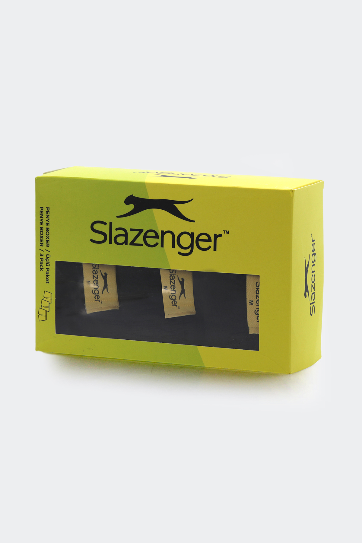 SLAZENGER HE 3 lü Set Erkek Lacivert Boxer görsel 3