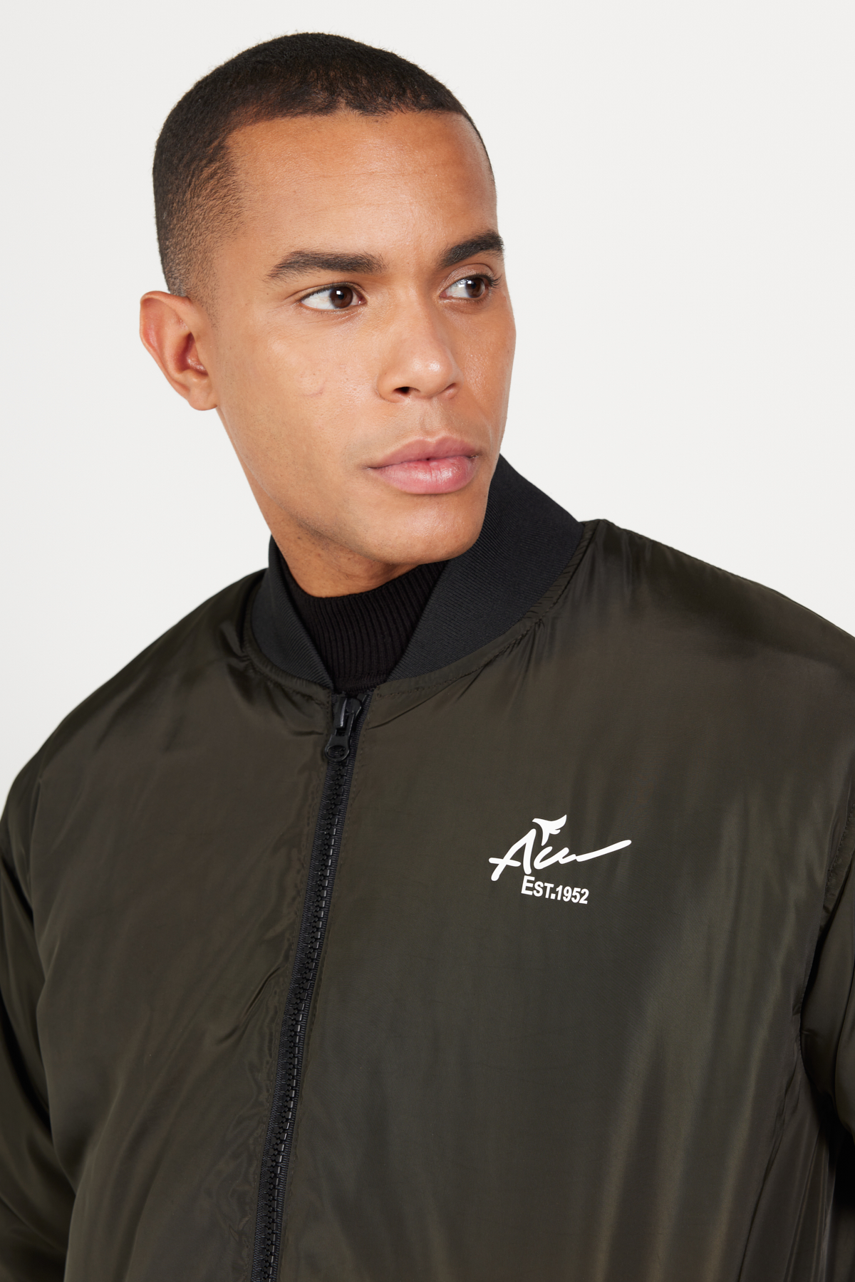AC&Co / Altınyıldız Classics Erkek Haki Oversize Geniş Kesim Kolej Yaka Mont görsel 4