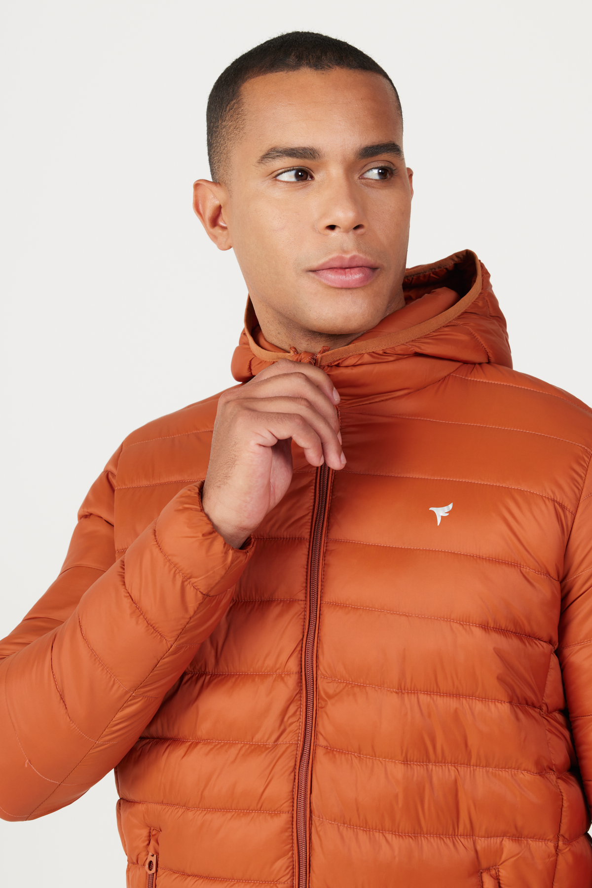 AC&Co / Altınyıldız Classics Erkek Kiremit Standart Fit Normal Kesim Kapüşonlu Şişme Mont görsel 3
