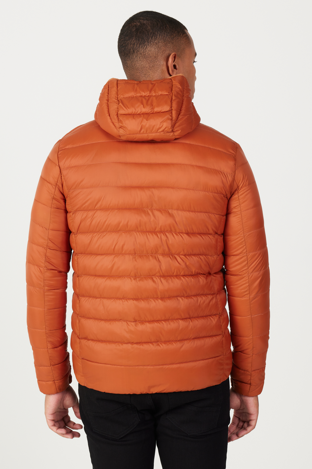 AC&Co / Altınyıldız Classics Erkek Kiremit Standart Fit Normal Kesim Kapüşonlu Şişme Mont görsel 5