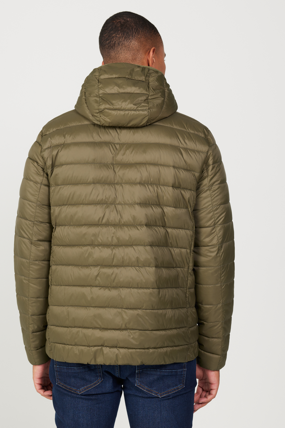 AC&Co / Altınyıldız Classics Erkek Haki Standart Fit Normal Kesim Kapüşonlu Şişme Mont görsel 5