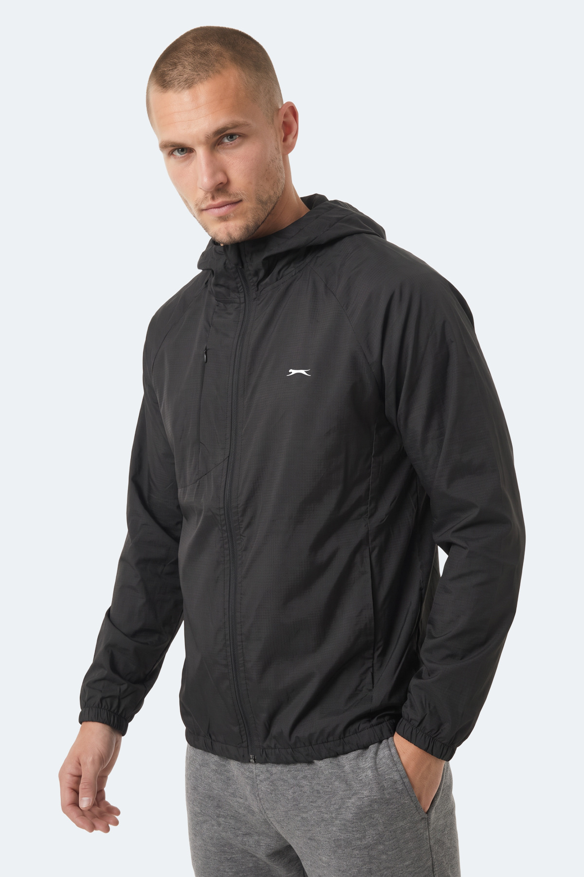 SLAZENGER REPHAR Erkek Siyah Yağmurluk