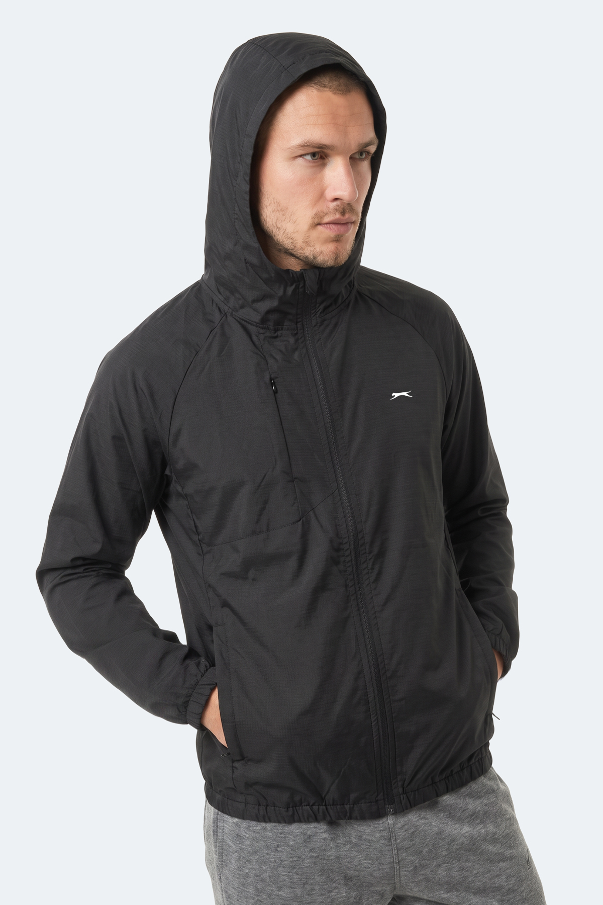 SLAZENGER REPHAR Erkek Siyah Yağmurluk görsel 3
