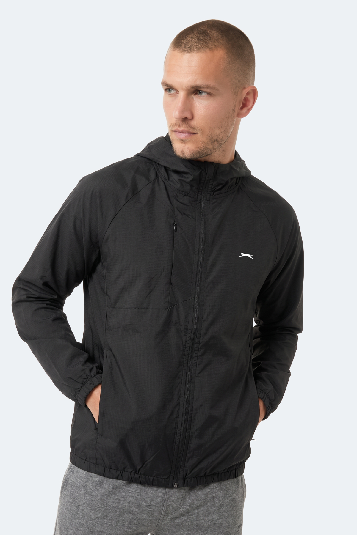 SLAZENGER REPHAR Erkek Siyah Yağmurluk görsel 4