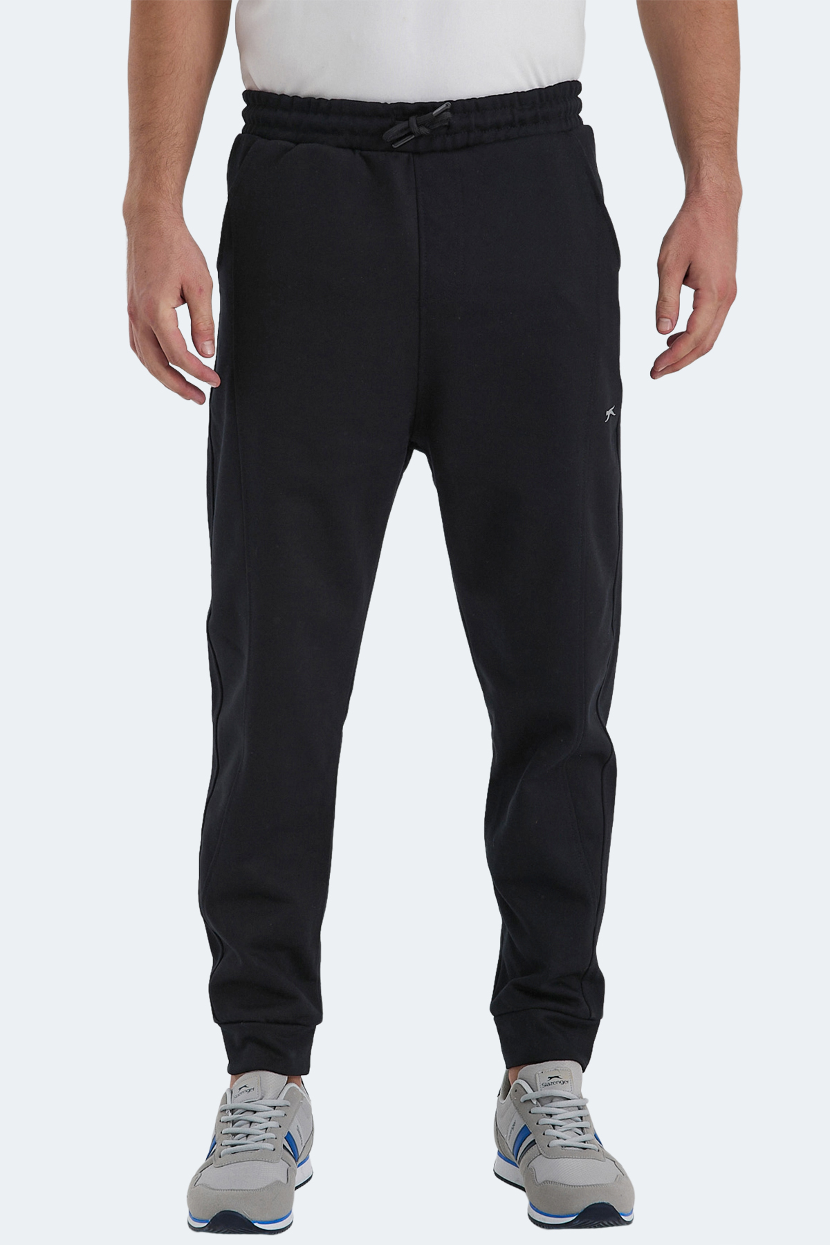 SLAZENGER Erkek %100 Pamuk Jogger Eşofman Altı Siyah görsel 2