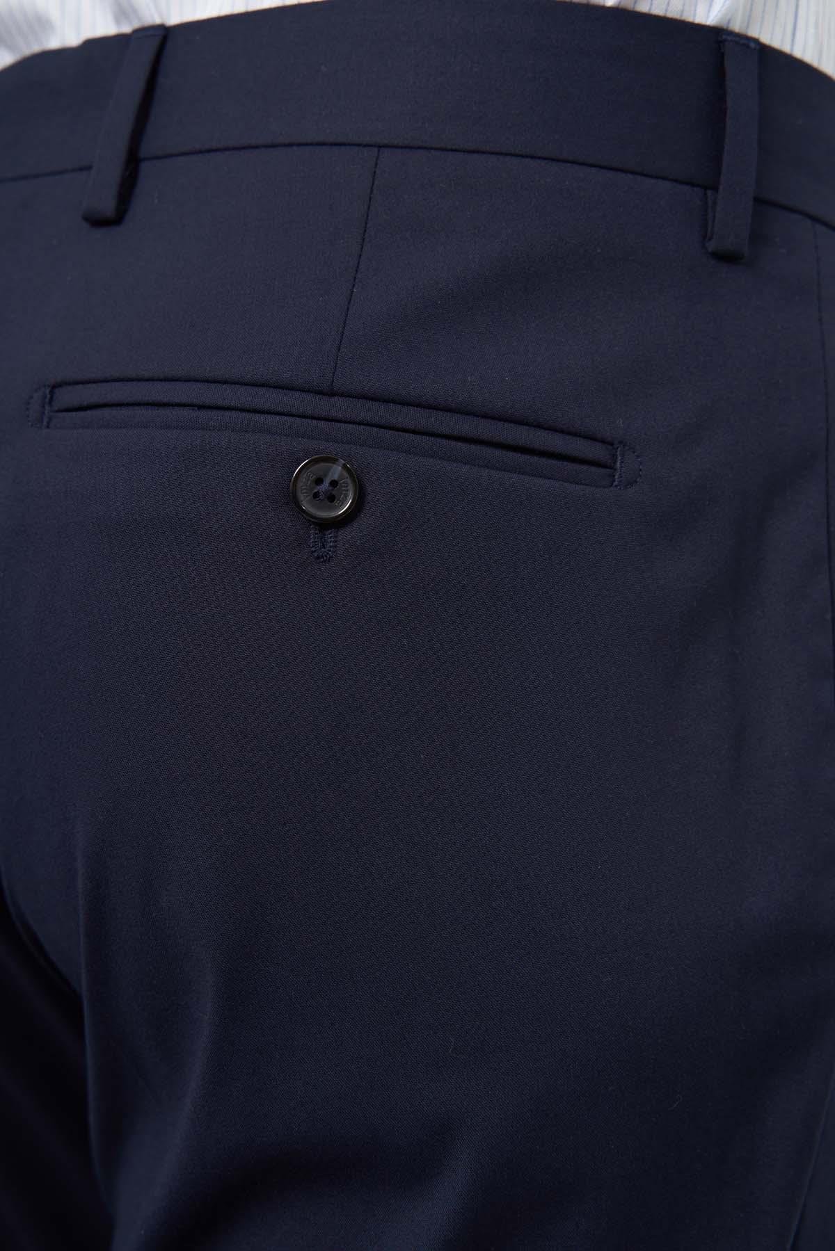 İMZA Lacivert Esnek Yandan Cepli Slim Fit Classic Erkek Pantolon 1003245313 görsel 4