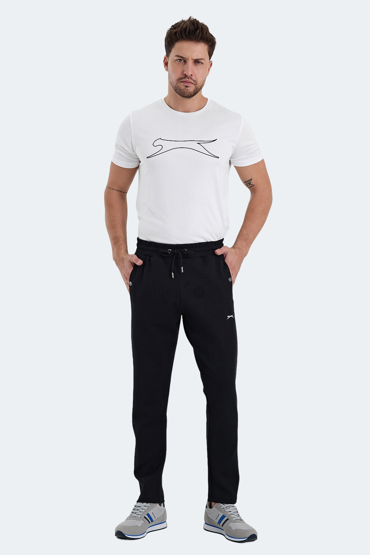 SLAZENGER Erkek Eşofman Altı Siyah görsel 6