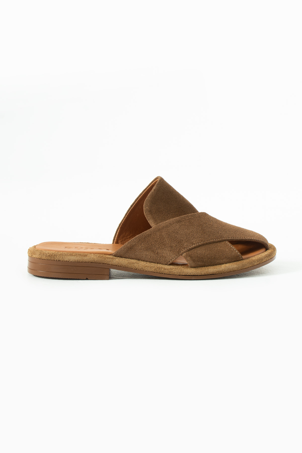 DUXAL SHOES Bronte Hakiki Deri Süet Çapraz Bantlı Anatomik Tabanlı Konfor Terlik - Sandalet görsel 3