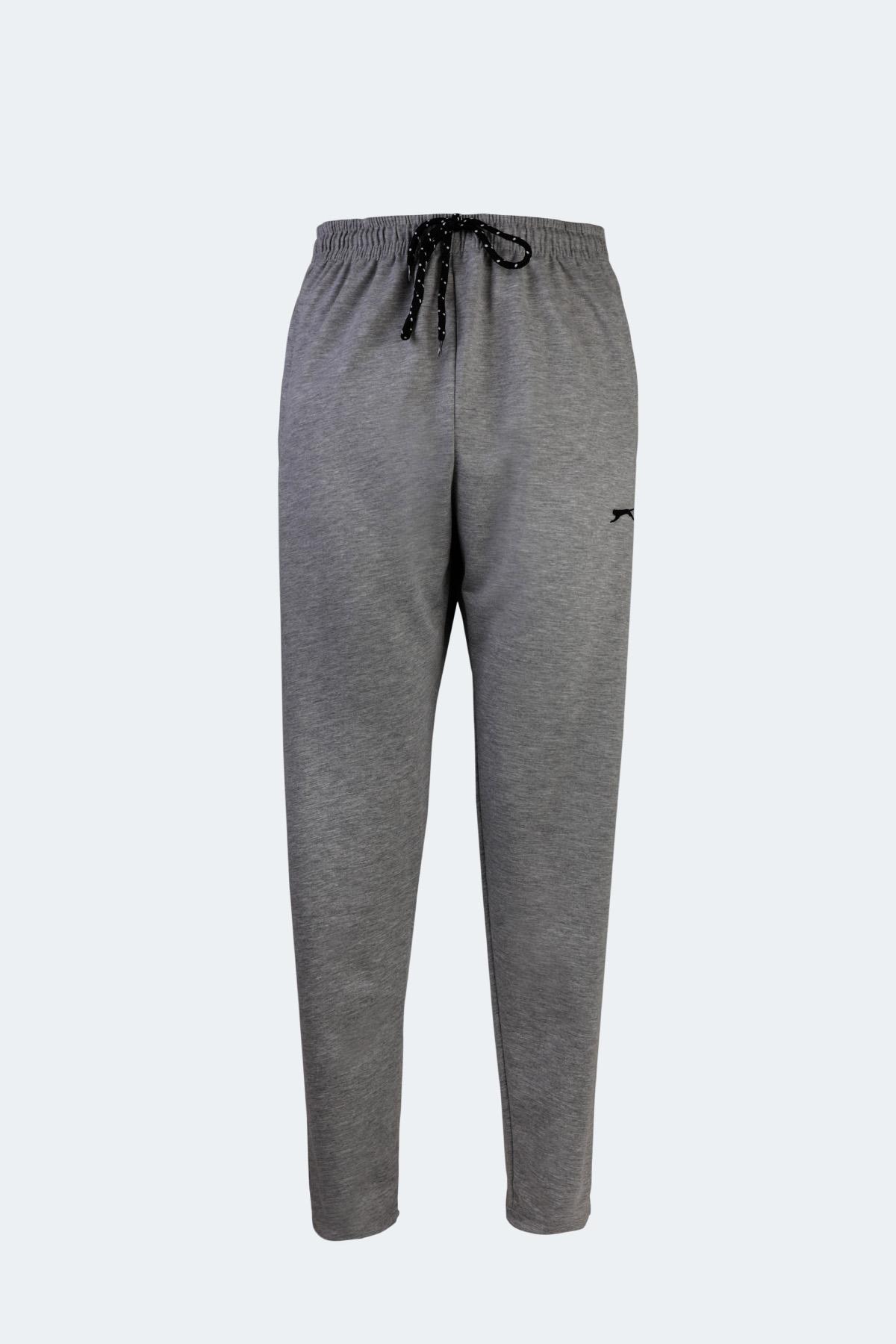 SLAZENGER Erkek Büyük Beden Eşofman Altı Koyu Gri