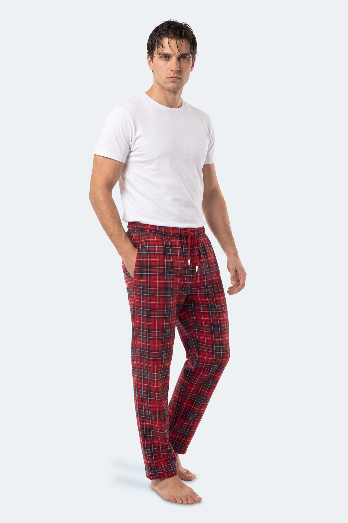 SLAZENGER NIGHT Erkek Kırmızı Eşofman Altı görsel 2