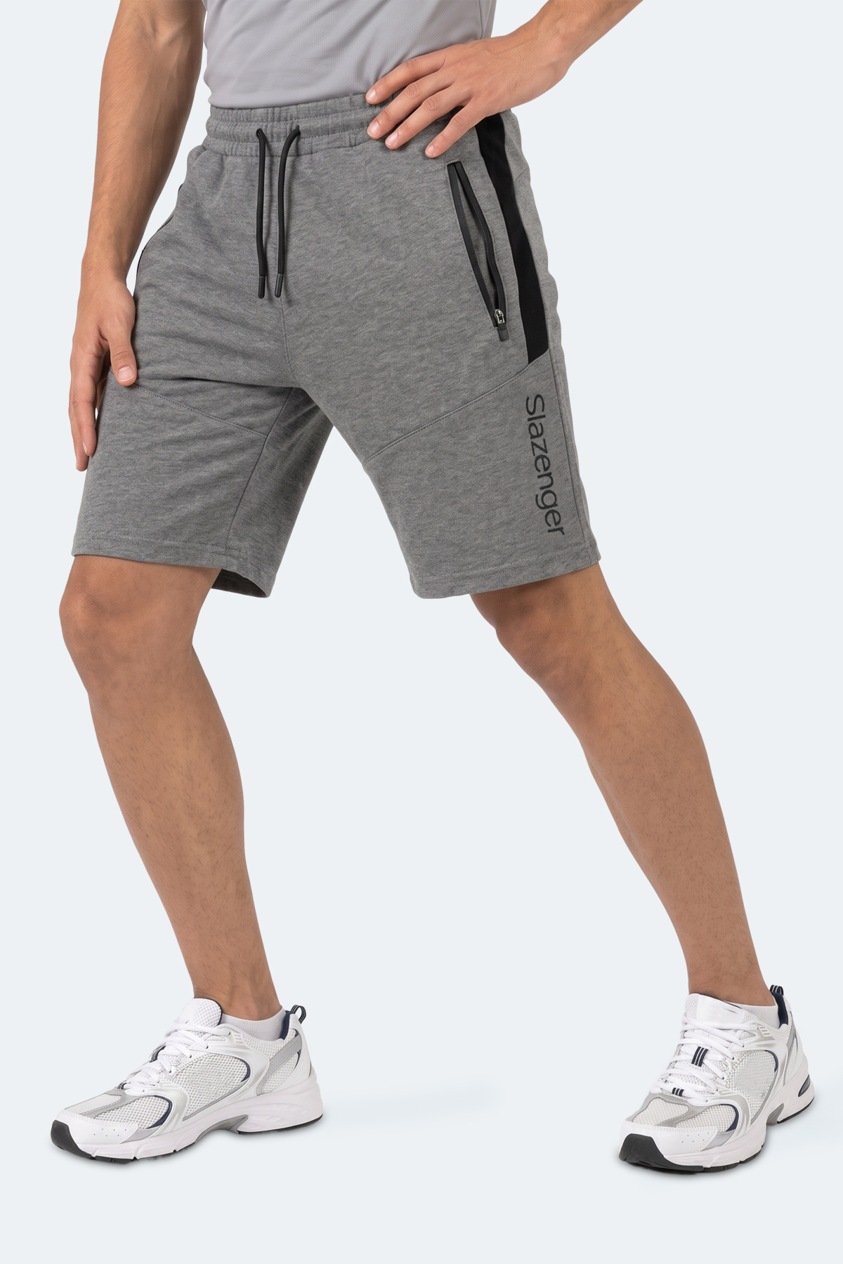 SLAZENGER NIKON I Erkek Koyu Gri Şort görsel 6