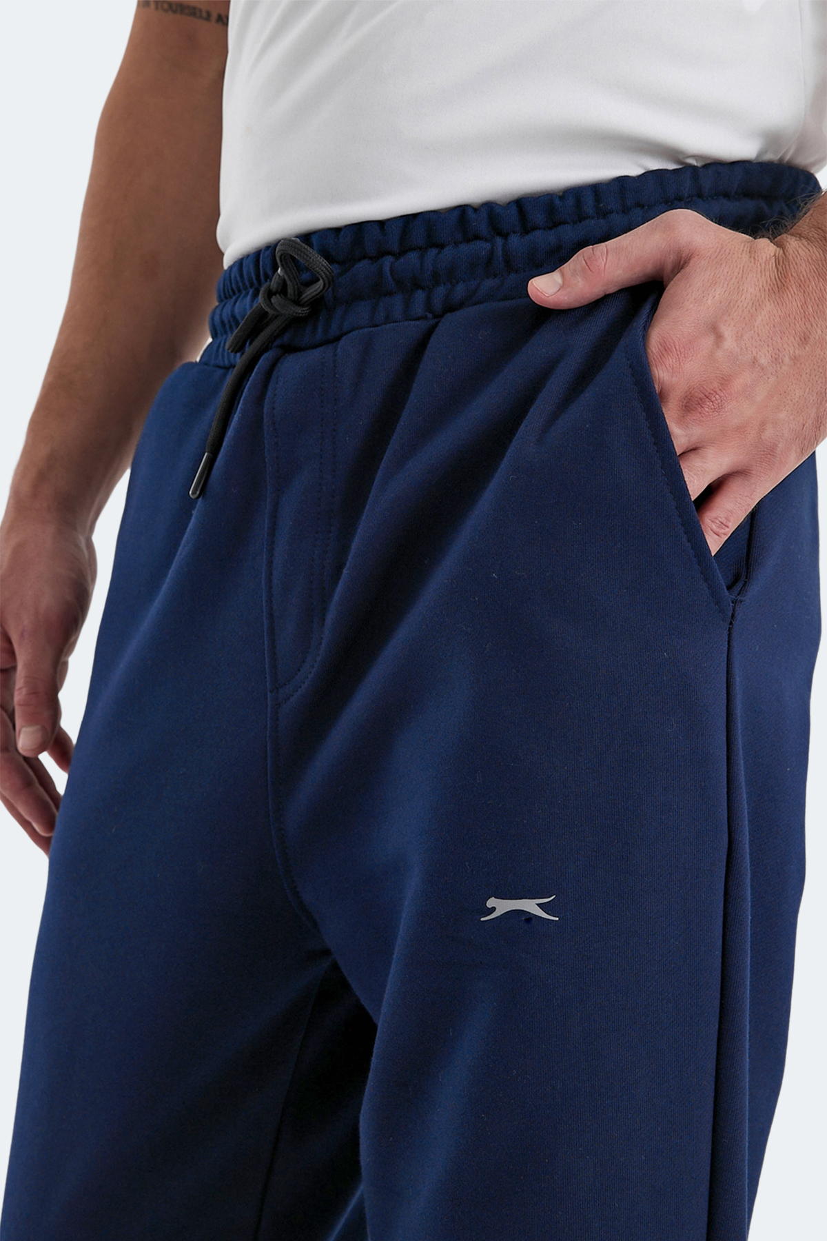 SLAZENGER Erkek %100 Pamuk Eşofman Altı Lacivert görsel 5