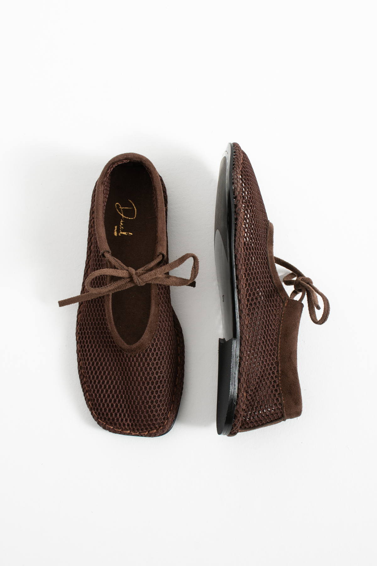 DUXAL SHOES John Kadın Kahverengi Nefes Alan File Babet Bağcıklı Yazlık Ayakkabı görsel 3