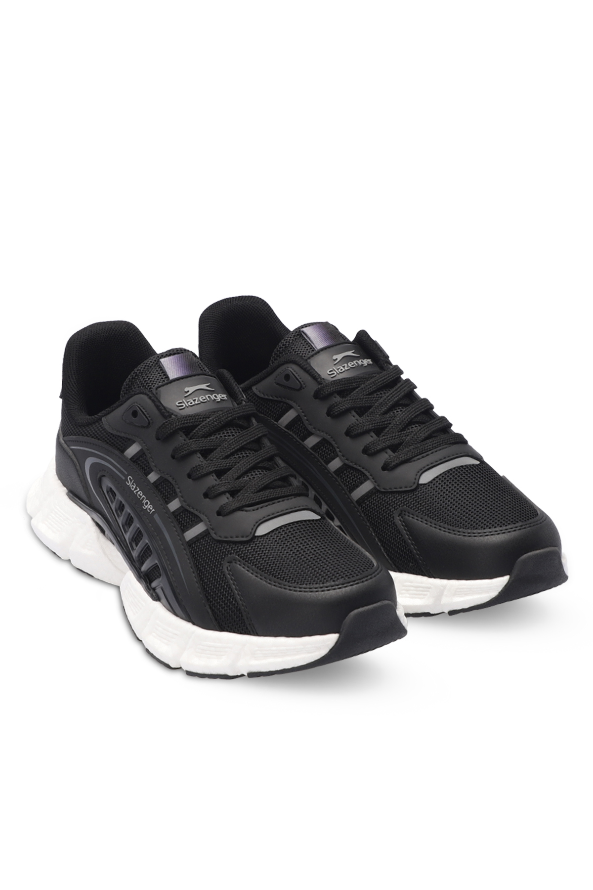 SLAZENGER ZIPLINE Erkek Sneaker Ayakkabı Siyah / Koyu Gri görsel 2