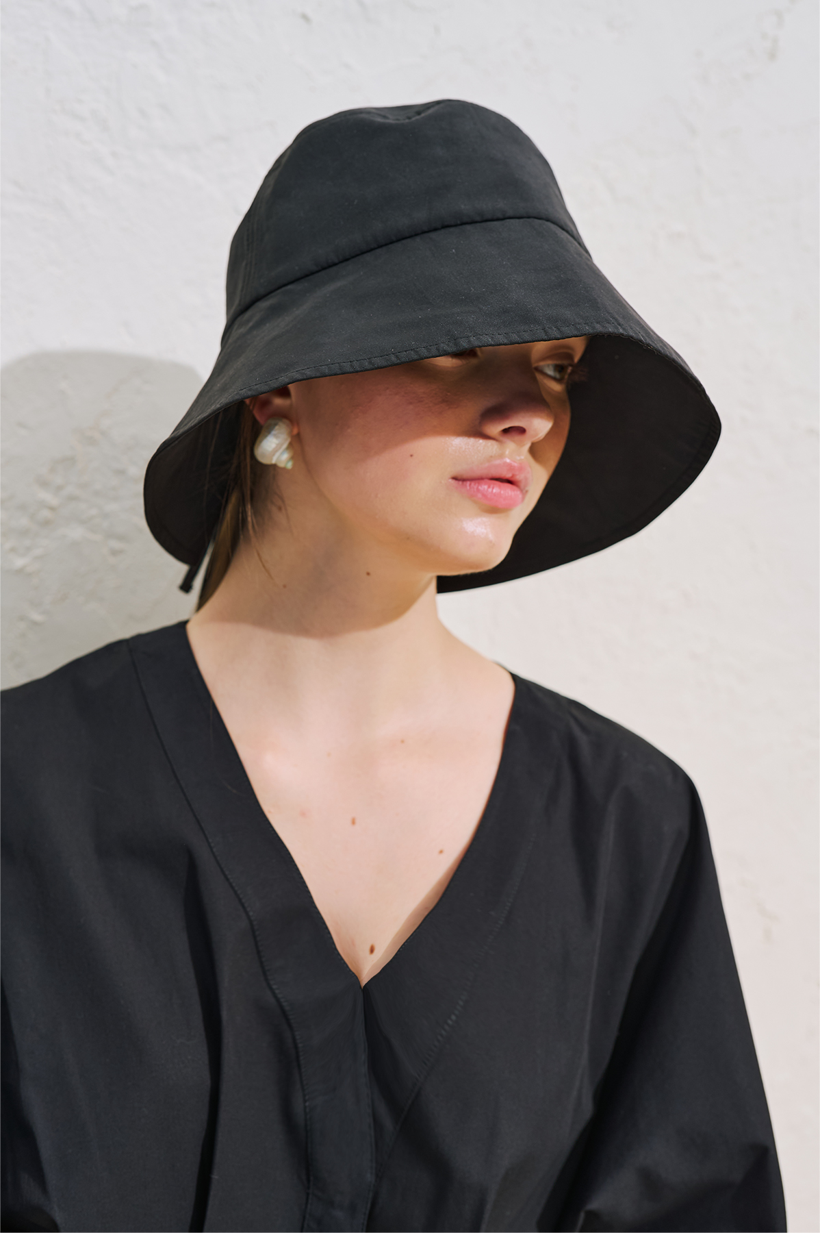 Manuka Bucket Bağcıklı Şapka Siyah