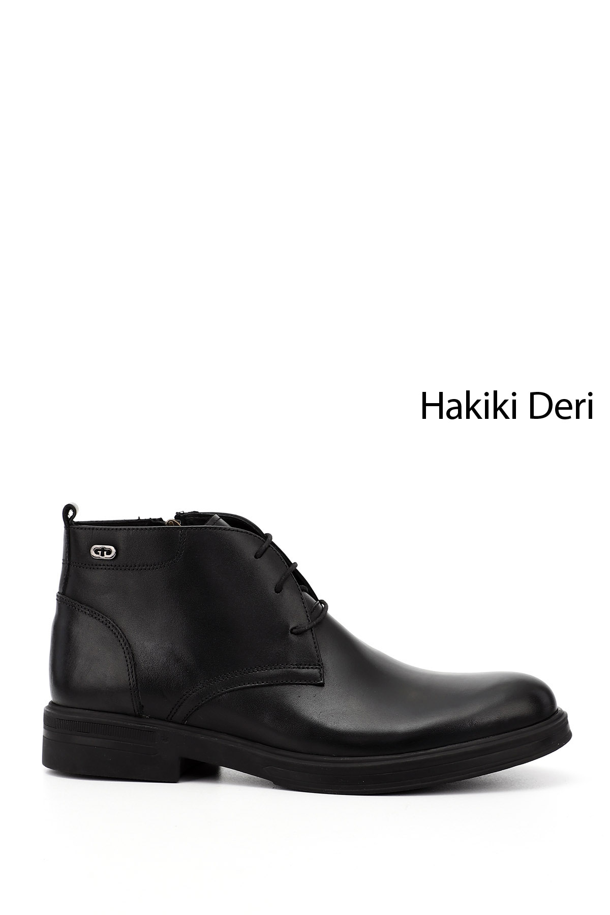 GÖNDERİ(R) Erkek SİYAH Fermuarlı Hakiki Deri Klasik Bot
