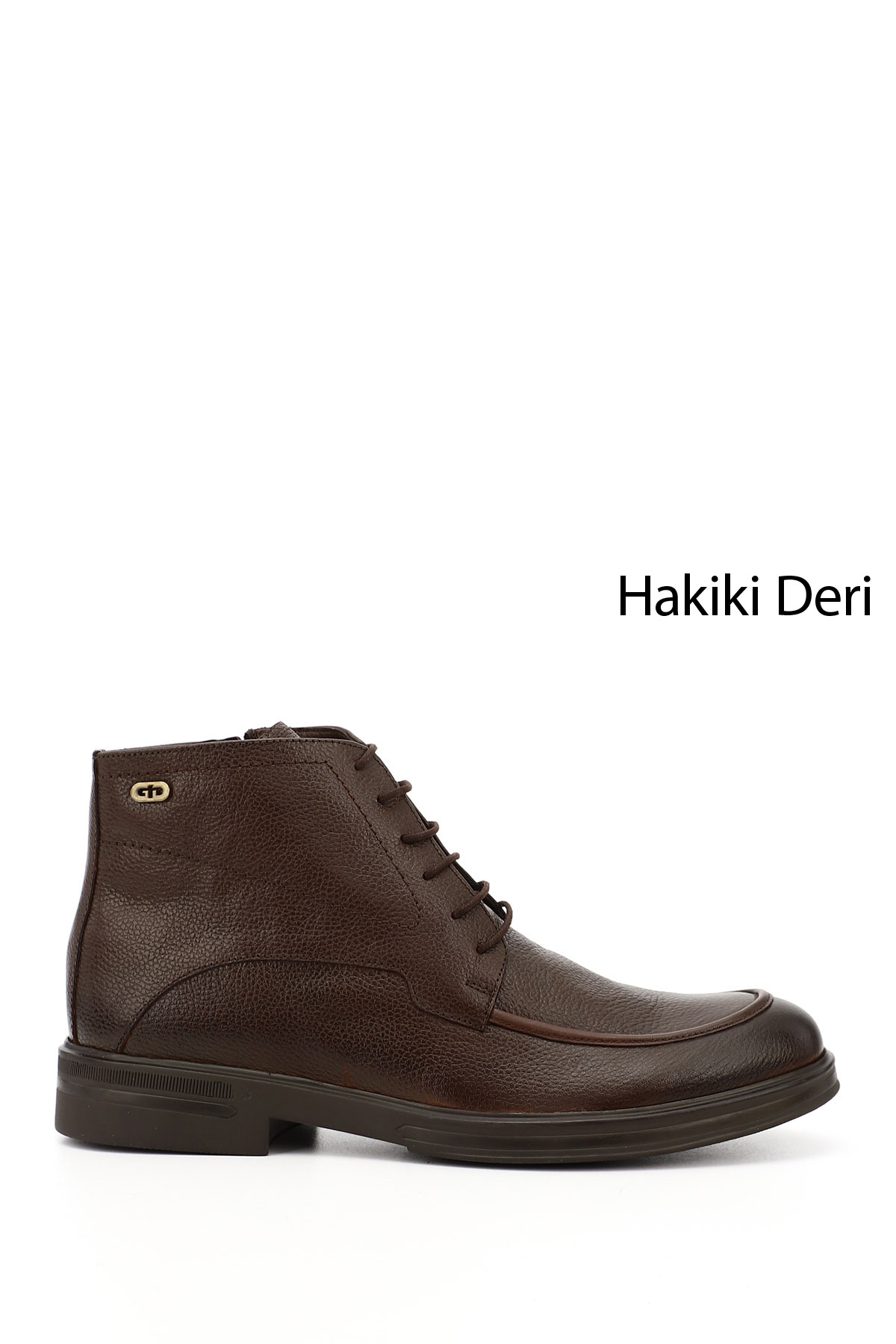 GÖNDERİ(R) Erkek KOYU KAHVE Fermuarlı Hakiki Deri Klasik Bot