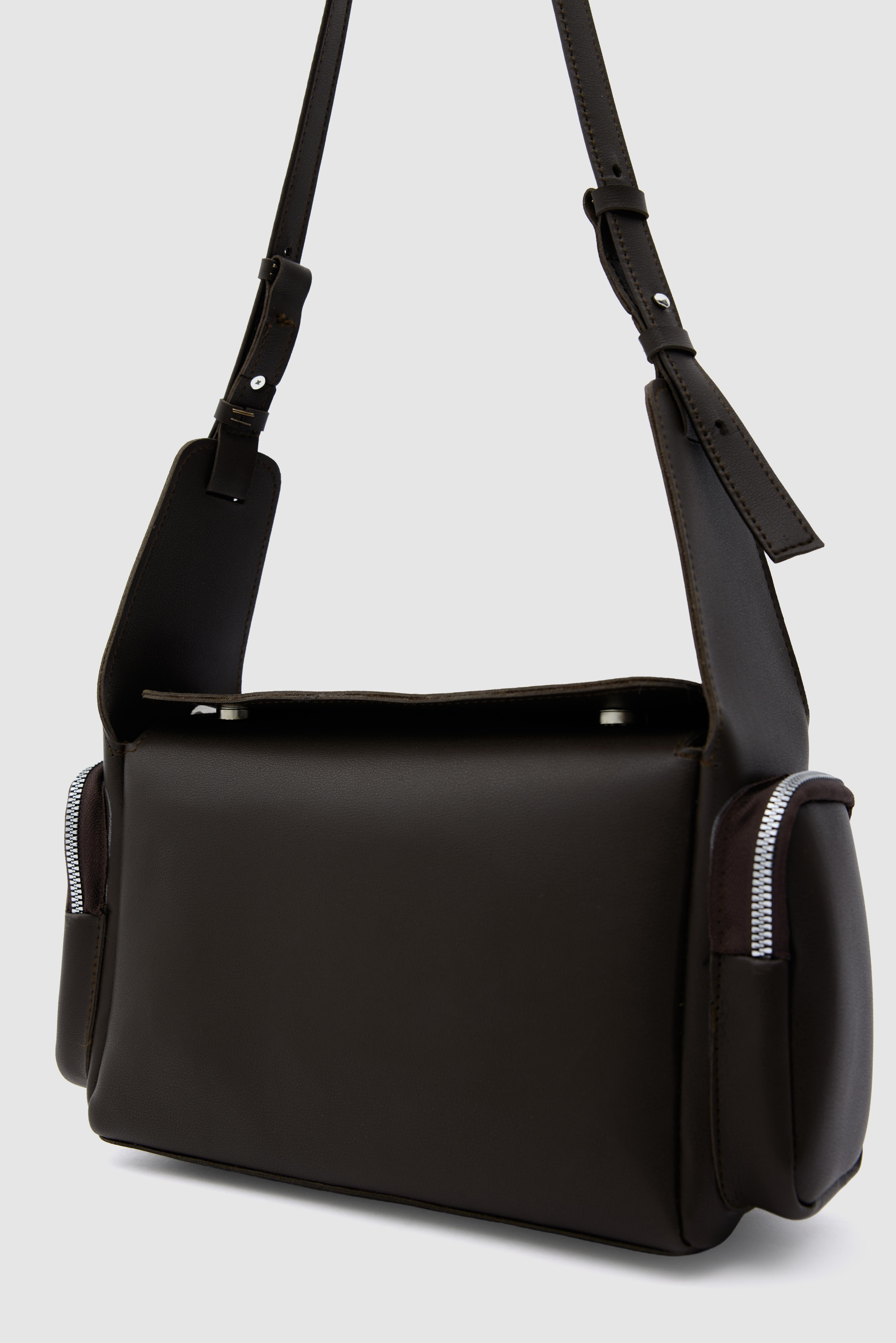 Shulebags Barenia Retro Çapraz Çanta Kahve görsel 5