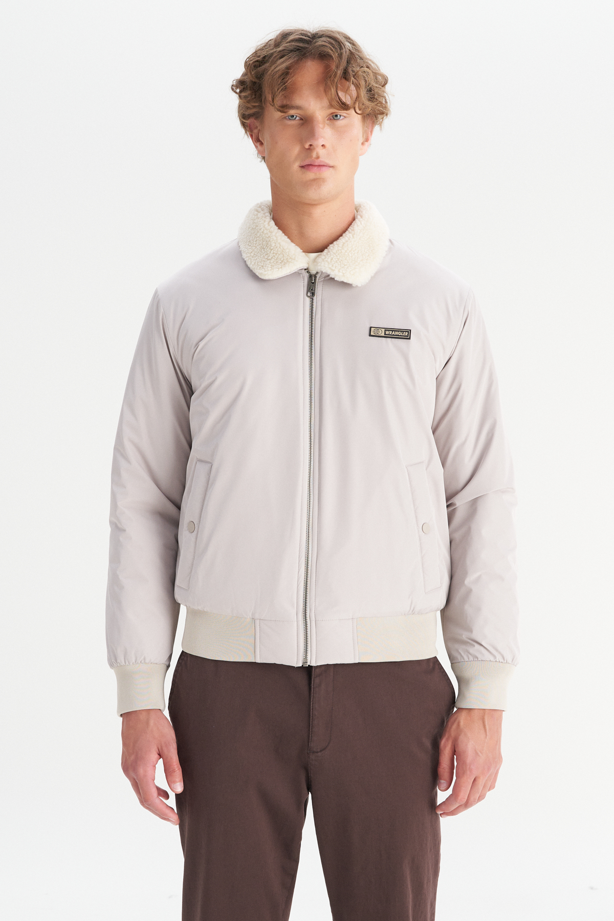Wrangler Regular Fit Normal Kesim Gömlek Yaka Cepli Bomber Ceket Mont