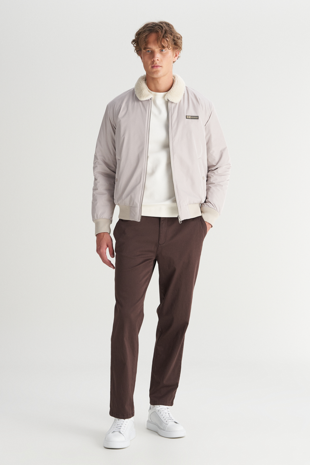 Wrangler Regular Fit Normal Kesim Gömlek Yaka Cepli Bomber Ceket Mont görsel 2
