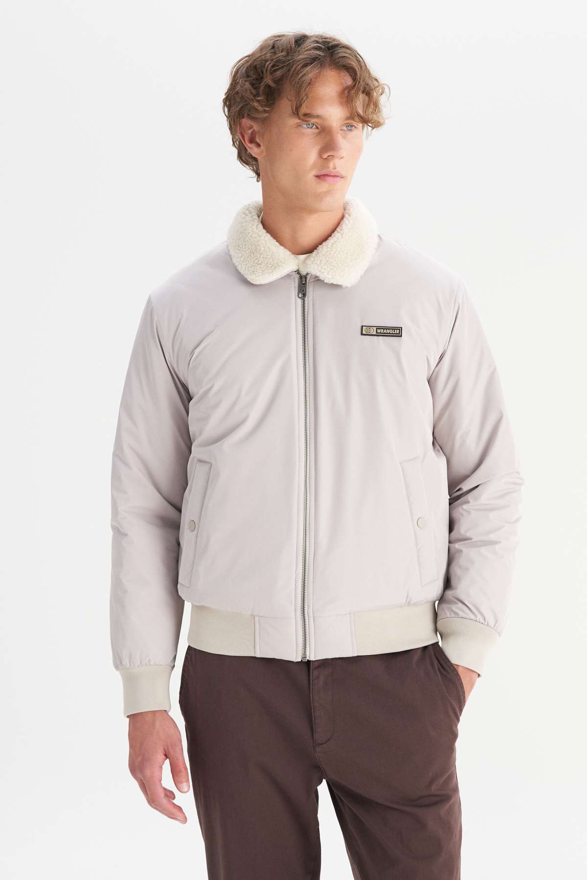 Wrangler Regular Fit Normal Kesim Gömlek Yaka Cepli Bomber Ceket Mont görsel 3