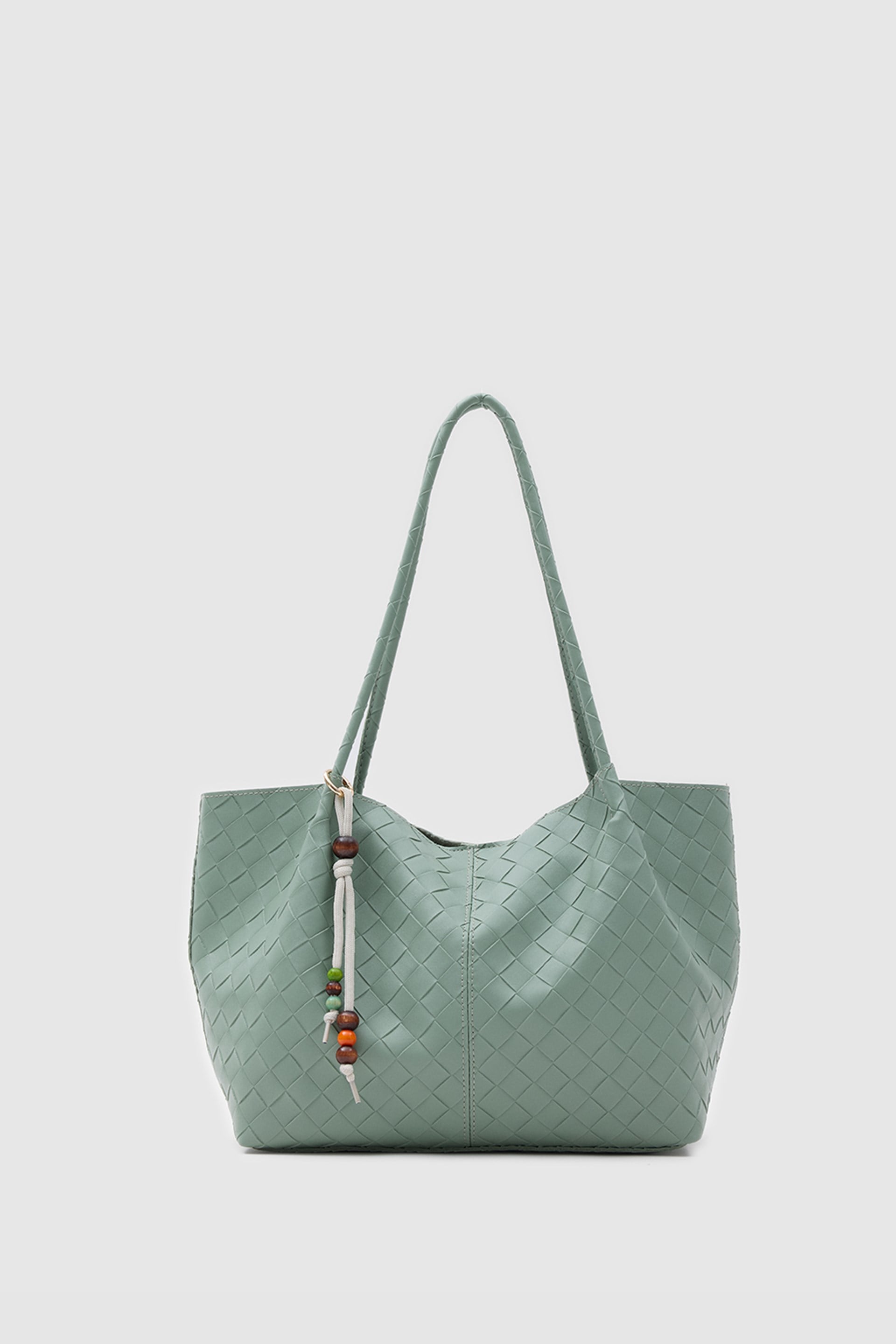 Shulebags Miura Charm Detaylı Örgü Omuz Mint