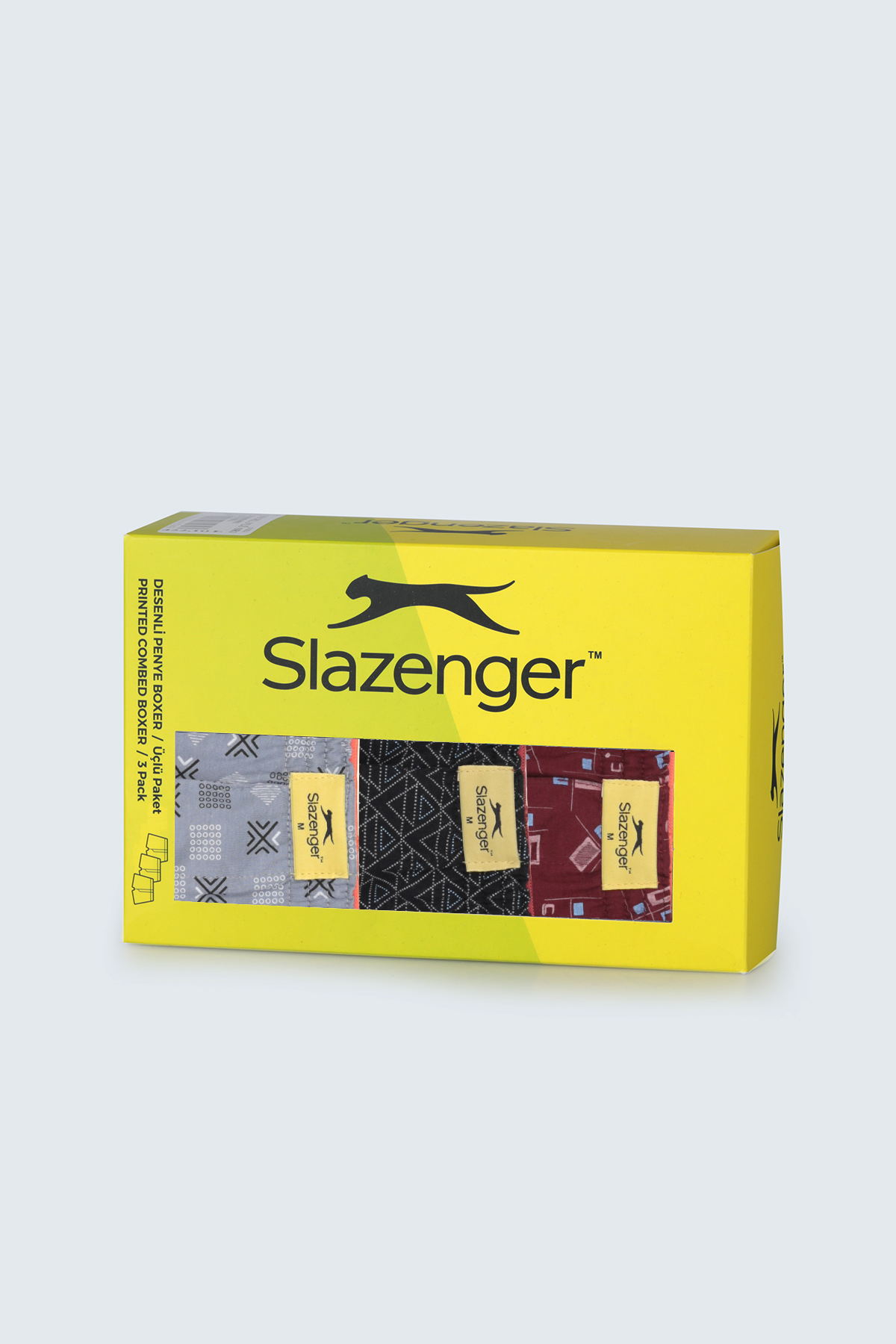 SLAZENGER HEGEL 3 lü Set Erkek Karışık Boxer görsel 2