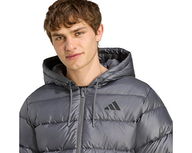 Adidas Ess Sd Puf Hd J Erkek Günlük Mont JM8399 Gri görsel 5