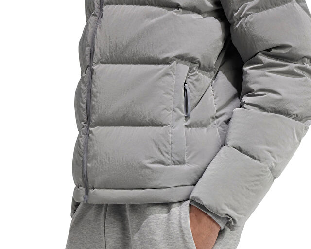 Adidas Holiday D Jkt Erkek Günlük Mont JL5076 Gri görsel 5