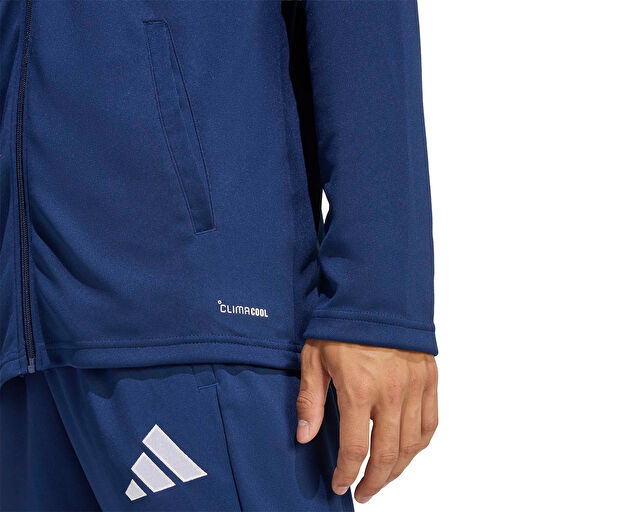 Adidas Ent26 Tk Jkt Erkek Futbol Kamp Fermuarlı Sweatshirt JZ6589 Lacivert görsel 5