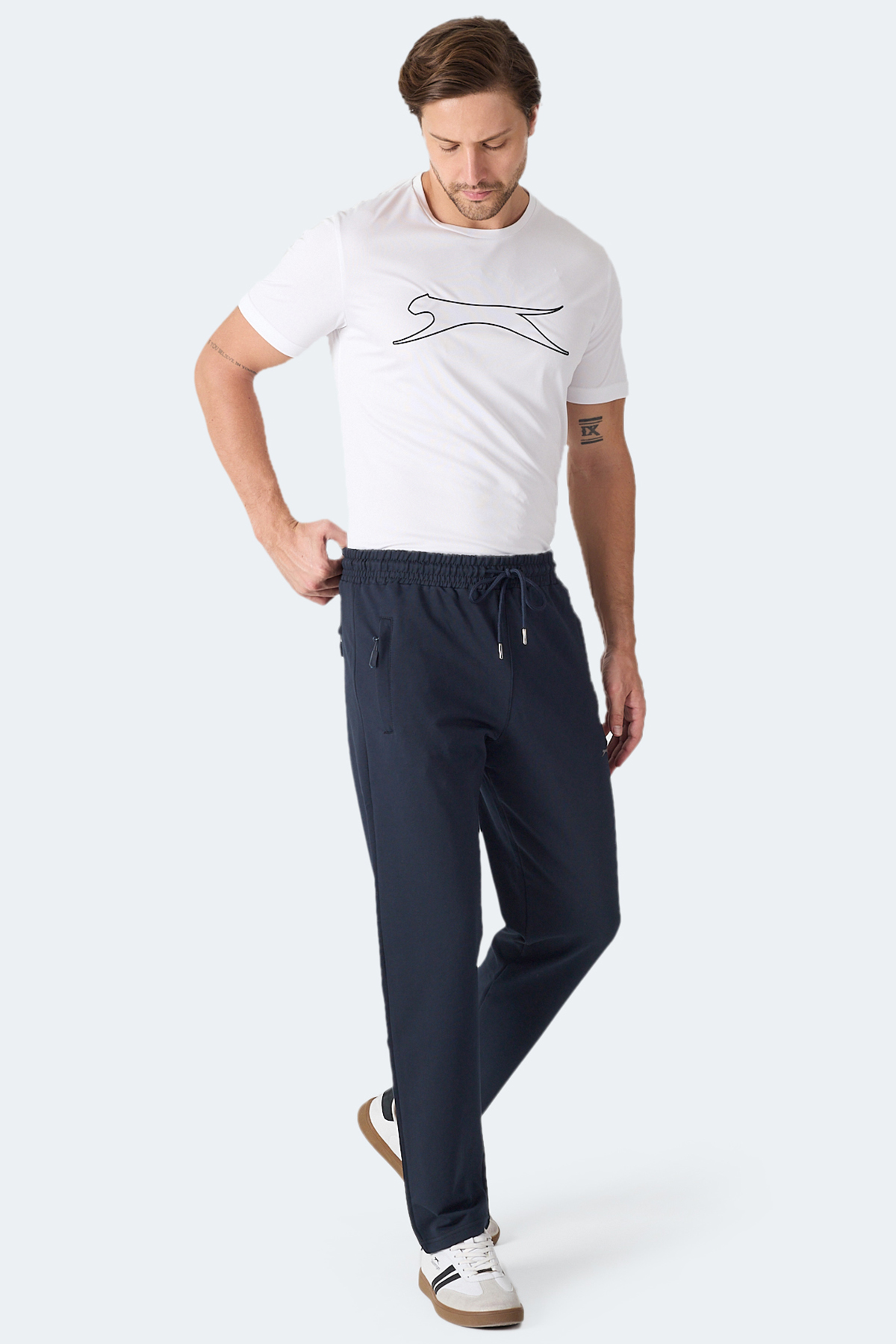 SLAZENGER IMPRINT I Erkek Lacivert Eşofman Altı görsel 8