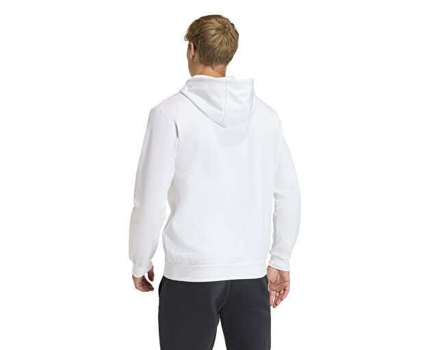 Adidas Ent26 Fz Hood Erkek Futbol Kamp Fermuarlı Sweatshirt KF5943 Beyaz görsel 2