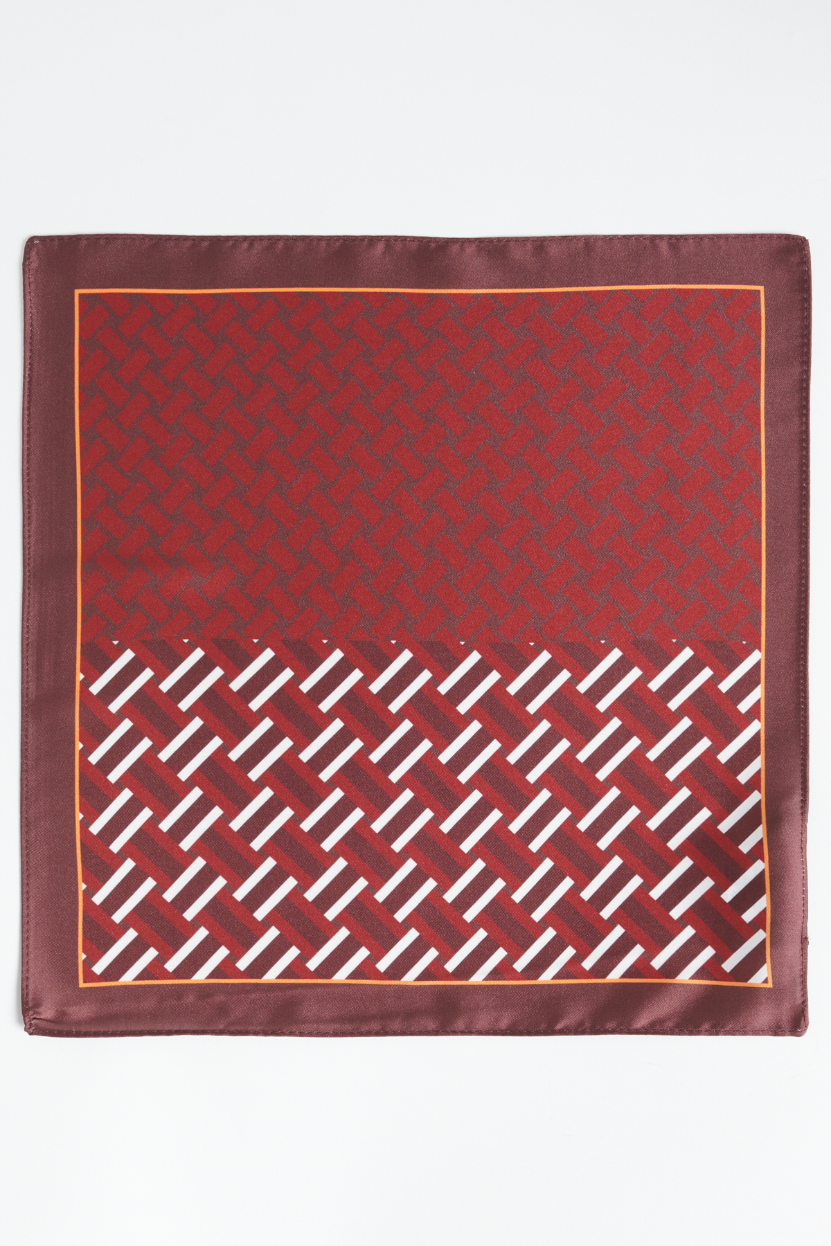Altınyıldız Classics Erkek Bordo-Kırmızı Desenli Mendil görsel 3