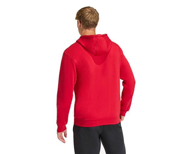 Adidas Ent26 Fz Hood Erkek Futbol Kamp Fermuarlı Sweatshirt KF5944 Kırmızı görsel 2