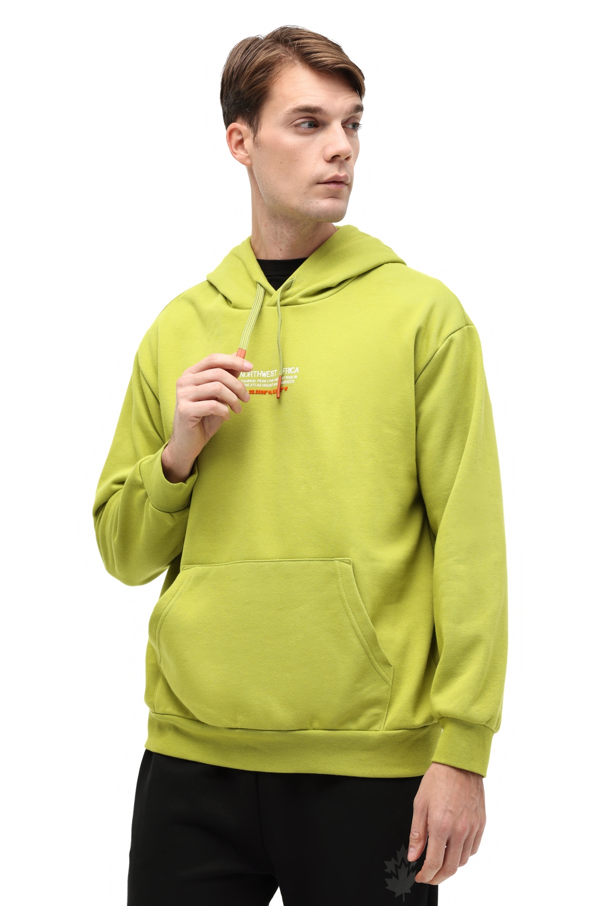 Lumberjack ML SVEN 17LJK75 5PR Olive Erkek Kapüşonlu Sweatshirt