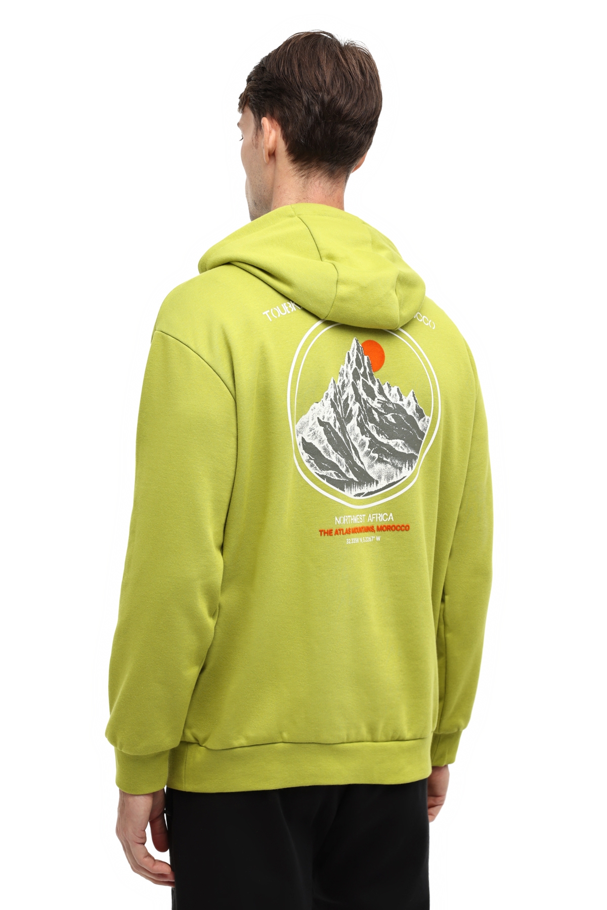 Lumberjack ML SVEN 17LJK75 5PR Olive Erkek Kapüşonlu Sweatshirt görsel 2