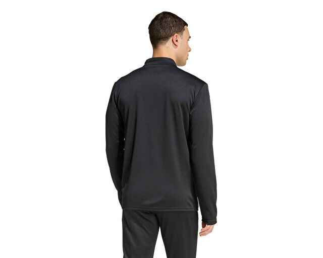 Adidas Ent26 Tk Jkt Erkek Futbol Kamp Fermuarlı Sweatshirt JZ6587 Siyah görsel 2
