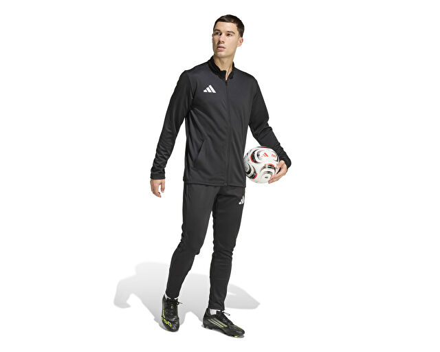 Adidas Ent26 Tk Jkt Erkek Futbol Kamp Fermuarlı Sweatshirt JZ6587 Siyah görsel 7