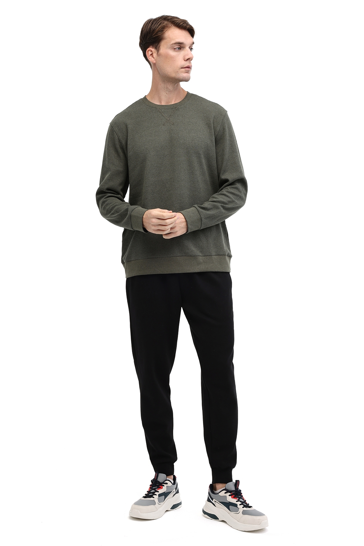 Kinetix MB UNOWN 16ESS-508 5PR Haki Erkek Sweatshirt görsel 3