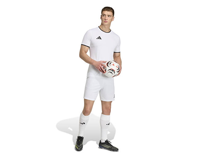 Adidas Ent26 Sho Erkek Futbol Şortu JZ2516 Beyaz görsel 7